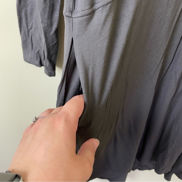 Eileen Fisher Long Sleeve Stretch Dress in Gray SIZE MEDIUM - Picture 6 of 10